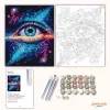 Misztikus csillag tekintete - számfestő készlet - Számfestő.hu - 80×100cm - Keretre feszítve