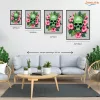 Vibráló hibiszkuszos koponya - számfestő készlet - Számfestő.hu - 40×50cm - Keret nélkül