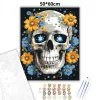 Csillagszemű koponya - számfestő készlet - Számfestő.hu - 50×60cm - Keret nélkül
