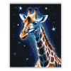 Csillagfényes zsiráf - számfestő készlet - Számfestő.hu - 40×50cm - Keretre feszítve