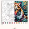 Vad tigris a lombok közt - számfestő készlet - Számfestő.hu - 80×100cm - Keret nélkül