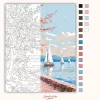 Tavaszi vitorlások a Balatonon - számfestő készlet - Számfestő.hu - 50×60cm - Keret nélkül
