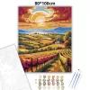 Balatoni dombvidék - számfestő készlet - Számfestő.hu - 80×100cm - Keret nélkül