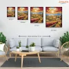Balatoni dombvidék - számfestő készlet - Számfestő.hu - 80×100cm - Keretre feszítve