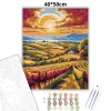 Balatoni dombvidék - számfestő készlet - Számfestő.hu - 40×50cm - Keretre feszítve
