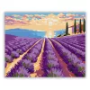 Levendulasorok ösvénye - számfestő készlet - Számfestő.hu - 40×50cm - Keret nélkül
