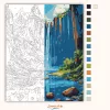 Kristálytiszta vízesés - számfestő készlet - Számfestő.hu - 50×60cm - Keret nélkül