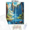 Kristálytiszta vízesés - számfestő készlet - Számfestő.hu - 80×100cm - Keret nélkül