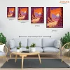Aranyló romok - számfestő készlet - Számfestő.hu - 60×70cm - Keretre feszítve
