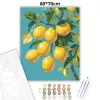 Mediterrán citromág - számfestő készlet - Számfestő.hu - 60×70cm - Keretre feszítve