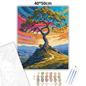 Örvénylő égbolt őre - számfestő készlet - Számfestő.hu - 40×50cm - Keret nélkül