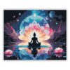 Kozmikus meditáció - számfestő készlet - Számfestő.hu - 60×70cm - Keret nélkül