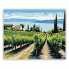 Balatoni szőlőhegy - számfestő készlet - Számfestő.hu - 80×100cm - Keret nélkül