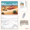 Aranyló homokdűnék - számfestő készlet - Számfestő.hu - 50×60cm - Keret nélkül