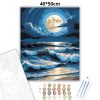 Nyugtalan óceán - számfestő készlet - Számfestő.hu - 40×50cm - Keret nélkül
