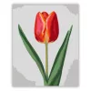 Letisztult tulipán - számfestő készlet - Számfestő.hu - 40×50cm - Keret nélkül