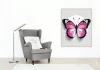 Rózsaszín pillangó - számfestő készlet - Számfestő.hu - 60×70cm - Keret nélkül