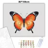 Letisztult pillangó - számfestő készlet - Számfestő.hu - 80×100cm - Keret nélkül