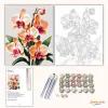 Letisztult orchidea virágzás - számfestő készlet - Számfestő.hu - 60×70cm - Keret nélkül