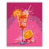 Aperol Spritz koktél - számfestő készlet - Számfestő.hu - 40×50cm - Keret nélkül