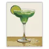 Margarita koktél - számfestő készlet - Számfestő.hu - 80×100cm - Keretre feszítve