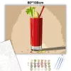 Bloody Mary koktél - számfestő készlet - Számfestő.hu - 80×100cm - Keret nélkül