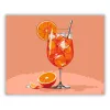 Napsütötte aperol spritz - számfestő készlet - Számfestő.hu - 80×100cm - Keretre feszítve