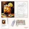 Dark ’n Stormy koktél - számfestő készlet - Számfestő.hu - 40×50cm - Keret nélkül