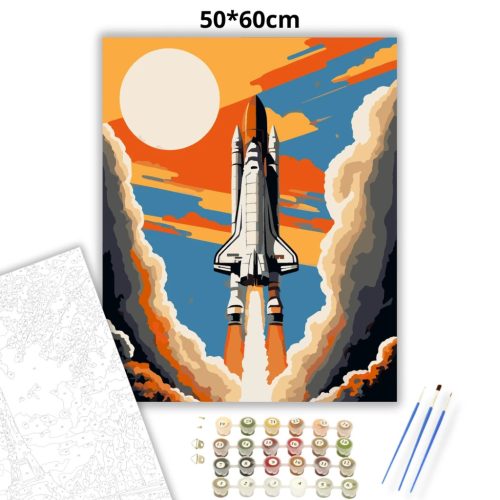 Felszállás - számfestő készlet - Számfestő.hu - 50×60cm - Keret nélkül