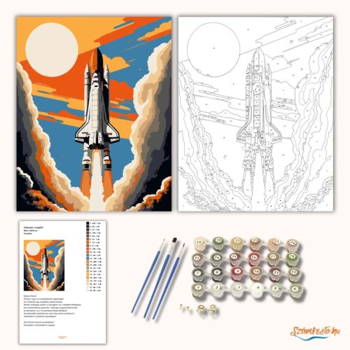 Felszállás - számfestő készlet - Számfestő.hu - 60×70cm - Keret nélkül