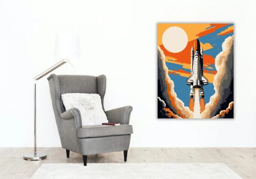 Felszállás - számfestő készlet - Számfestő.hu - 80×100cm - Keretre feszítve