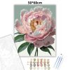 Pünkösdi rózsa - számfestő készlet - Számfestő.hu - 50×60cm - Keretre feszítve