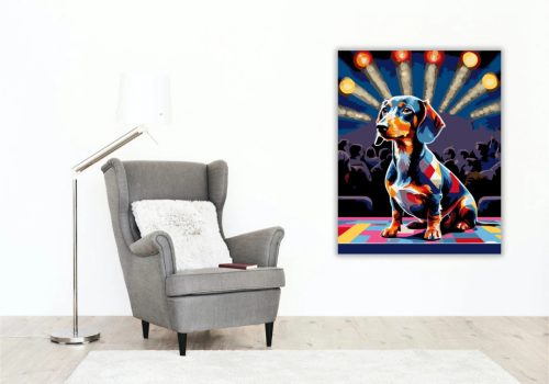 Tacsi a sztár - számfestő készlet - Számfestő.hu - 60×70cm - Keret nélkül