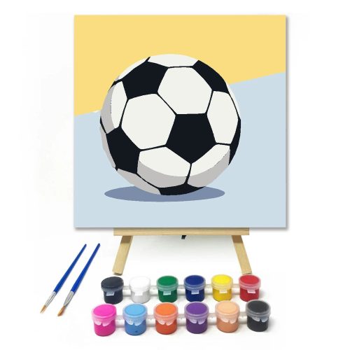 Focilabda - gyerek számfestő készlet - Számfestő.hu - 30×30cm - Keret nélkül