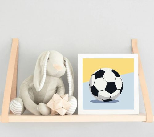 Focilabda - gyerek számfestő készlet - Számfestő.hu - 40×40cm - Keret nélkül