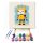 Játékos robot - gyerek számfestő készlet - Számfestő.hu - 30×30cm - Keretre feszítve