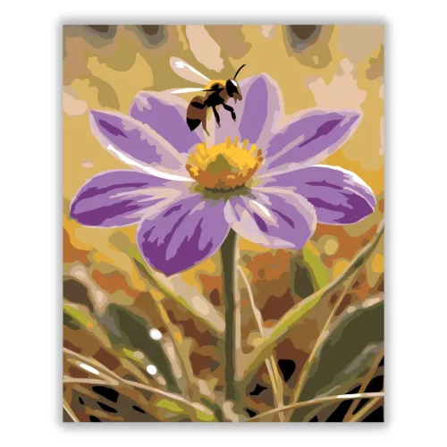 Tavaszi virágzás - számfestő készlet - Számfestő.hu - 50×60cm - Keretre feszítve