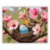 Tavaszi fészek - számfestő készlet - Számfestő.hu - 80×100cm - Keret nélkül