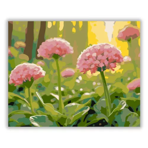 Tavaszi lóhere - számfestő készlet - Számfestő.hu - 60×70cm - Keretre feszítve
