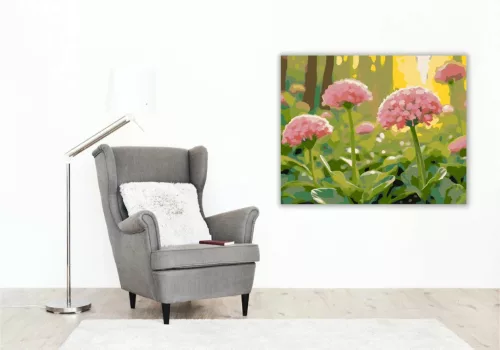 Tavaszi lóhere - számfestő készlet - Számfestő.hu - 40×50cm - Keretre feszítve