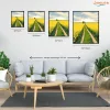 Ragyogó repcemezők - számfestő készlet - Számfestő.hu - 50×60cm - Keretre feszítve