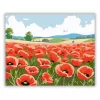 Tavaszi pipacstenger - számfestő készlet - Számfestő.hu - 40×50cm - Keret nélkül