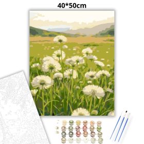 Derűs pitypangok - számfestő készlet - Számfestő.hu - 40×50cm - Keret nélkül