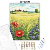 Csendes vidéki ház - számfestő készlet - Számfestő.hu - 50×60cm - Keretre feszítve