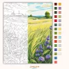Csendes vidéki ház - számfestő készlet - Számfestő.hu - 80×100cm - Keretre feszítve