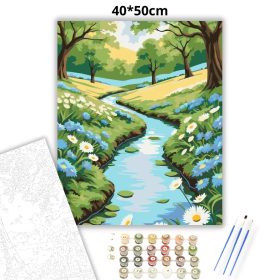 Kanyargó patak - számfestő készlet - Számfestő.hu - 40×50cm - Keret nélkül