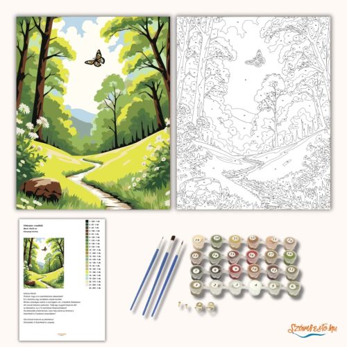 Kanyargó ösvény - számfestő készlet - Számfestő.hu - 50×60cm - Keret nélkül