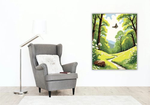 Kanyargó ösvény - számfestő készlet - Számfestő.hu - 50×60cm - Keretre feszítve