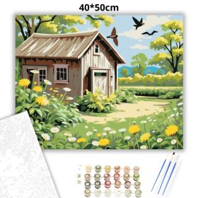 Régi pajta - számfestő készlet - Számfestő.hu - 40×50cm - Keret nélkül