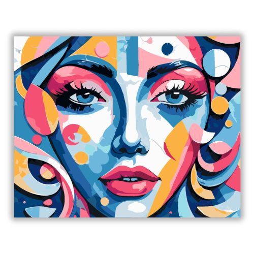 Tavaszi sírkert nyugalma - számfestő készlet - Számfestő.hu - 40×50cm - Keretre feszítve